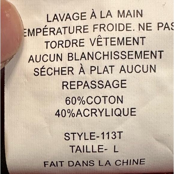 Southern Lady Christmas Angels Zip Front Sweater Vest in Red Cotton Blend Large - Picture 5 of 10